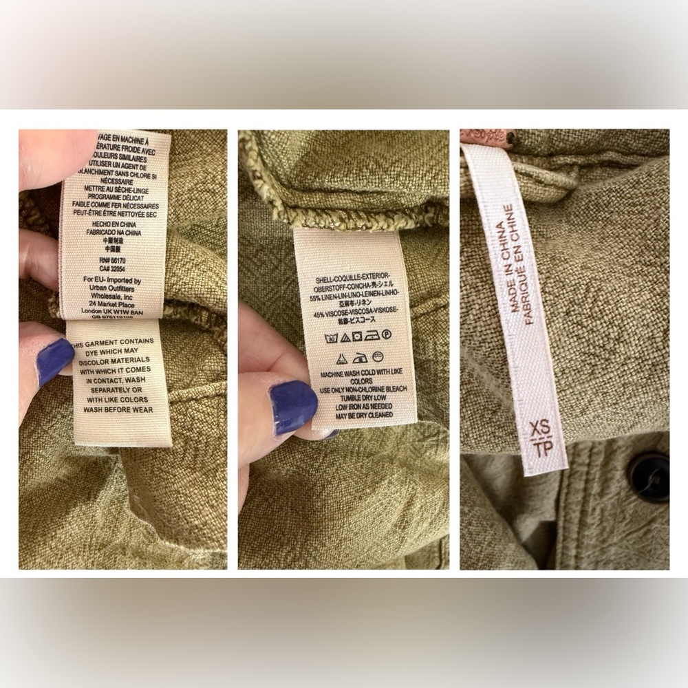 Free People Rainz Duster marsh green XS - Picture 15 of 16